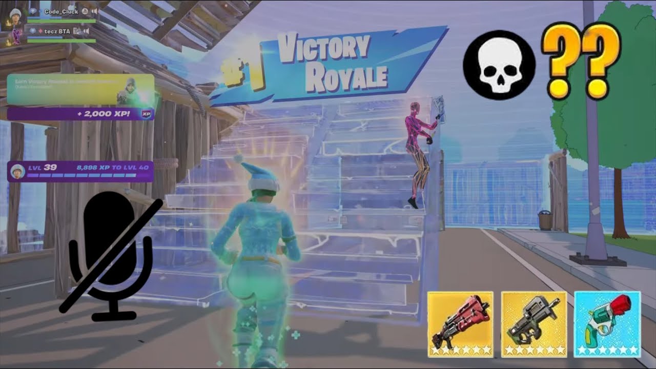 Fortnite Ranked Match Win On The Simpsons Season *NO COMMENTARY* (Ft. Tecz)