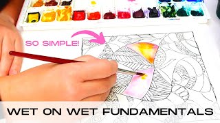 Struggling with Watercolor? Try these Wet on Wet Watercolor Techniques!