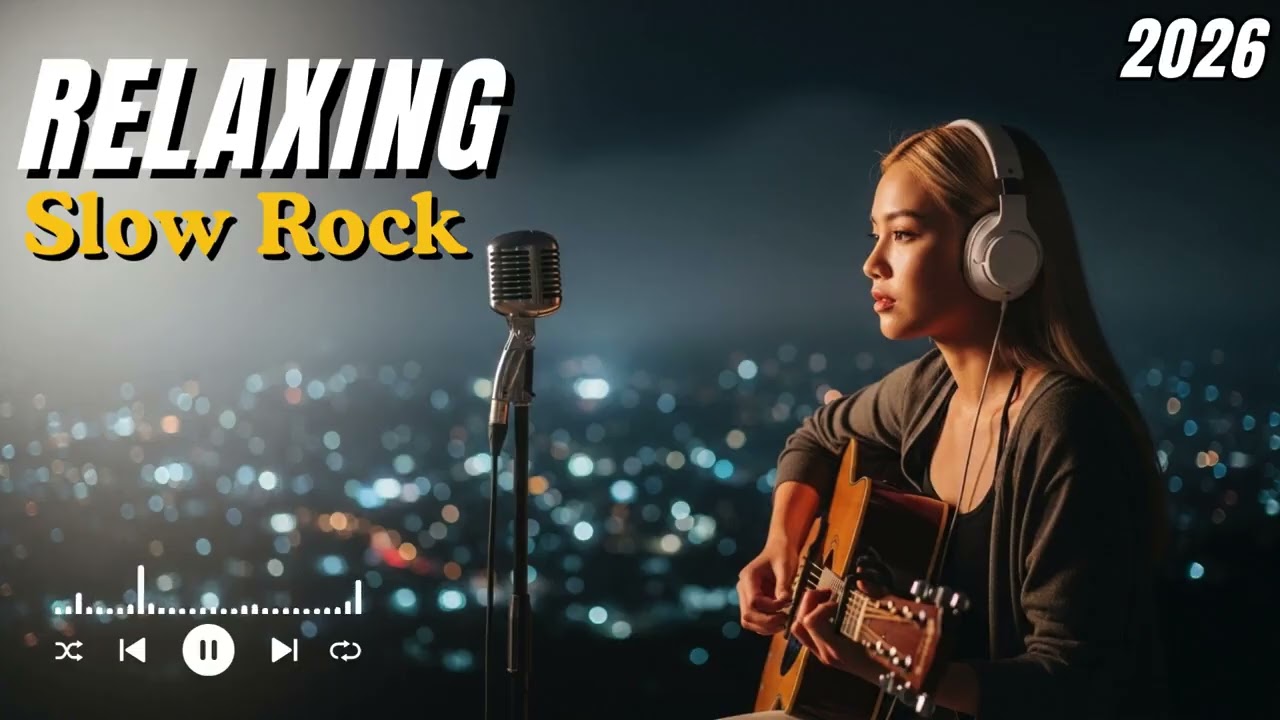 Night Slow Rock Music – Calm & Emotional Rock Songs for Late Night