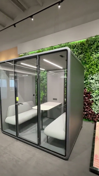 Group Calls Without Chaos? YES! 🤫 Meet Our 4-Person Noise-Free Zone! #soundproofpod #noiselessnook