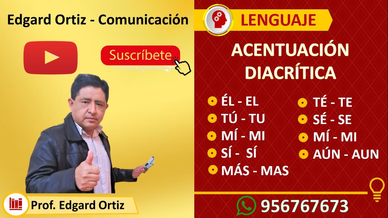 ACENTUACIÓN DIACRÍTICA