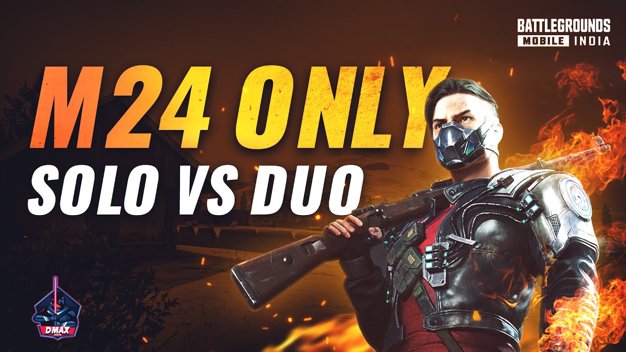M24 ONLY | SOLO VS DUO | 1 V 2 TDM | BATTLEGROUND MOBILE INDIA | #BGMI ...