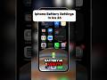 iPhone Battery Settings in iOS 26 ⚡ Boost Battery Life Instantly