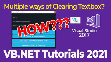 How to Clear Multiple Textbox in VB.Net