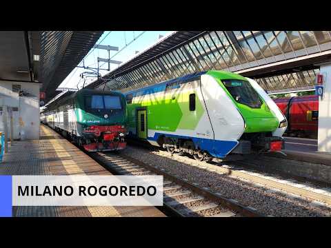 Video Stazione di MILANO ROGOREDO | TRENI PASSEGGERI e MERCI in arrivo, partenza e transito