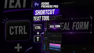 Learn Adobe Premiere Pro Keyboard Shortcuts: Text Tool (Control + T) 🎬⌨️