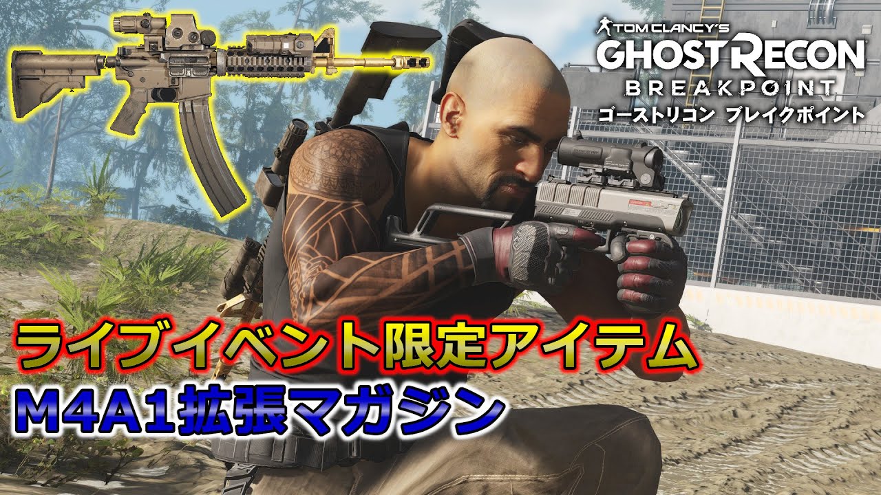 【攻略・情報】ストライクデジグネーターとM4A1の100マガジン組み合わせ火力がエグい【ゴーストリコンブレイクポイント】