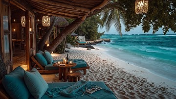 Calming ASMR Beach Music: Relaxing Ocean Waves for Deep Sleep & Serenity.