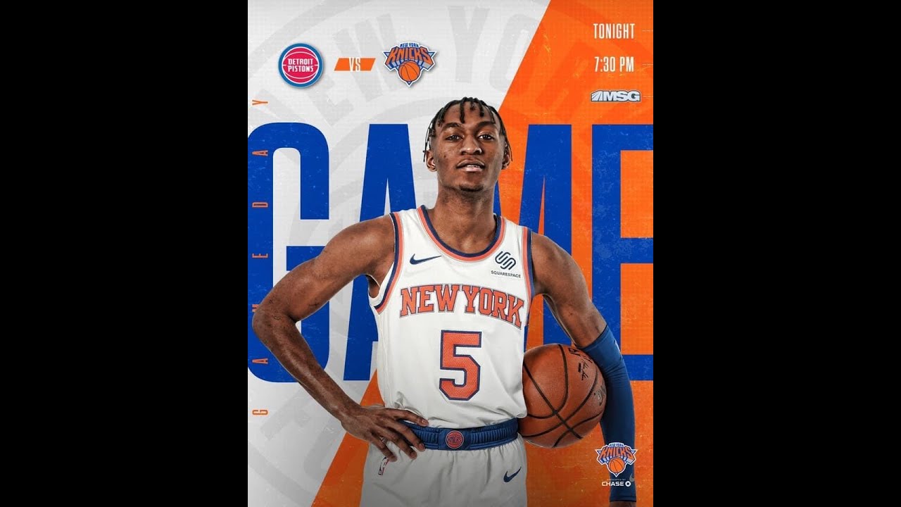Knicks vs Pistons YouTube
