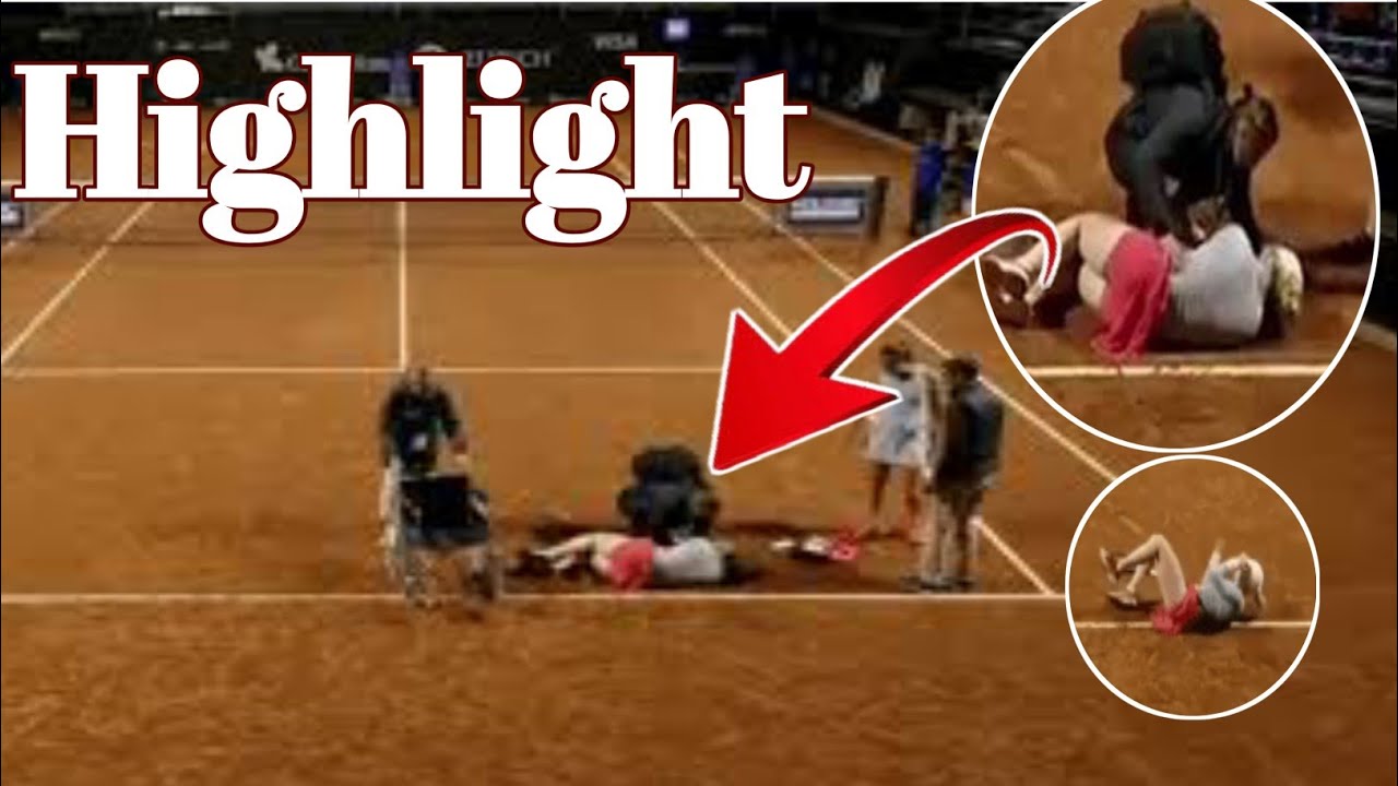 Brit tennis star Fran Jones ,collapses midmatch and leave court in