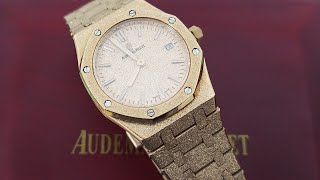 Обзор женских швейцарских часов Audemars Piguet Royal Oak Frosted Gold (МХ 3781)