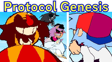FNF VS SONIC.EXE - PROTOCOL GENESIS V1 (SHIN SONIC, NES, 2017X, CLONE SONIC, WATCHER, MODEL1,..)