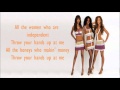 Video thumbnail of "Destiny's Child - Independent Women w/ Lyrics"