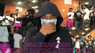 T Mac x Bando x Tdot x 6ix - PSA (Music Video) [Shot By Tlor] (REACTION) | Crooklyn Reaction