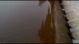 dead body on water fall