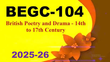IGNOU BEGC-104 Solved Assignment 2025-26 For July, 2025 and January, 2026 sessions