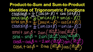 Product-to-Sum and Sum-to-Product Identities for Trigonometric Functions (Tagalog/Filipino Math)