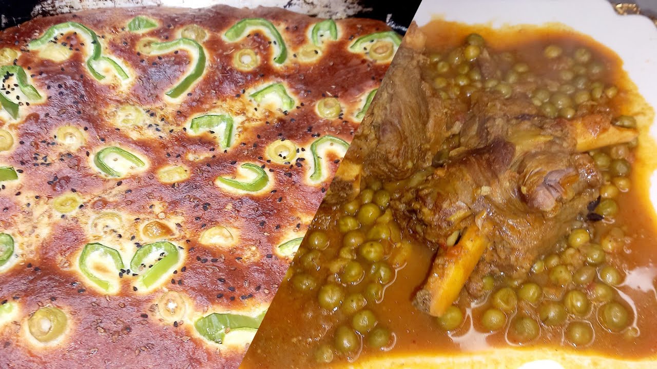 طاجين جلبان بل لحم مرقة حمرة و خبز دار خفيف ريشة و بنينة