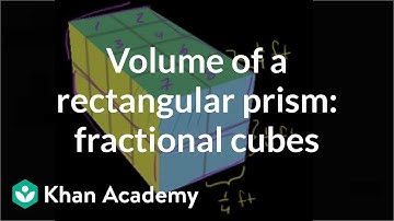 Volume of a rectangular prism: fractional cubes | Geometry | 6th grade | Khan Academy
