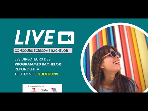 Live Concours ECRICOME BACHELOR du 10 février 2022