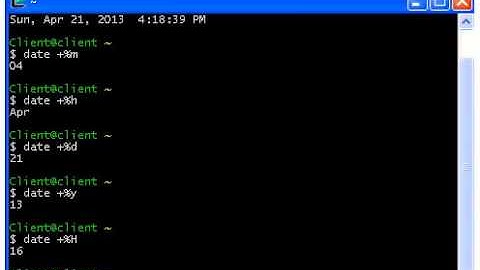 Unix Commands - 01 - Working with Date Commands