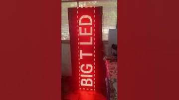 Red colour led scrolling display p10