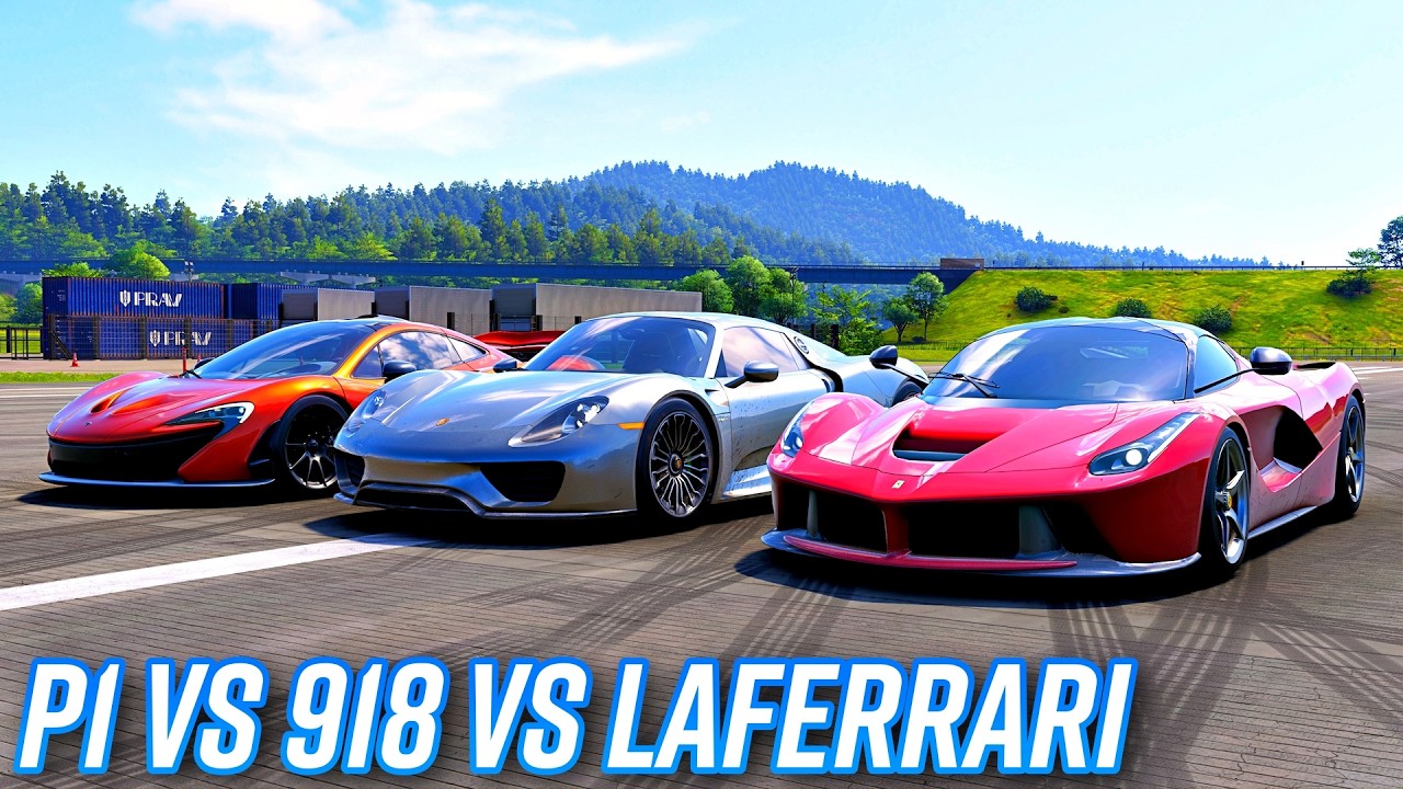 VSシリーズまとめ　※P18 P19カード追加 McLaren P1 vs LaFerrari vs Porsche 918 Spyder | Forza Horizon 6