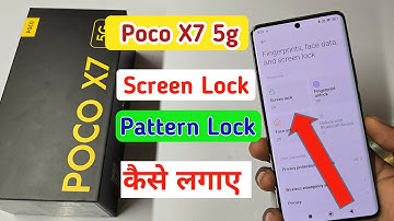 Poco x7 5g mobile me pattern lock kaise lagaye / how to set pattern lock in Poco x7 5g screen lock