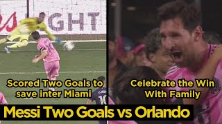 Messi Celebrate With His Family After Scoring Goals To Inspiring Inter Miami To League Cup Final