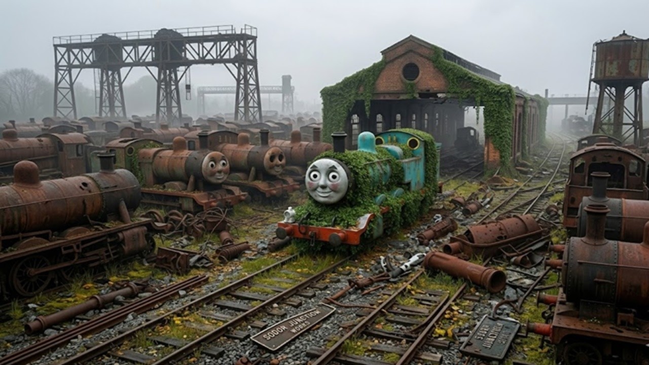 Reviving a Masterpiece Polishing Gordon's 100 Year Old Rusty Steam Engine  ASMR