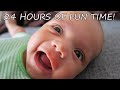 Newborn baby routine | 24 Hours of Fun Time With a One Month Old