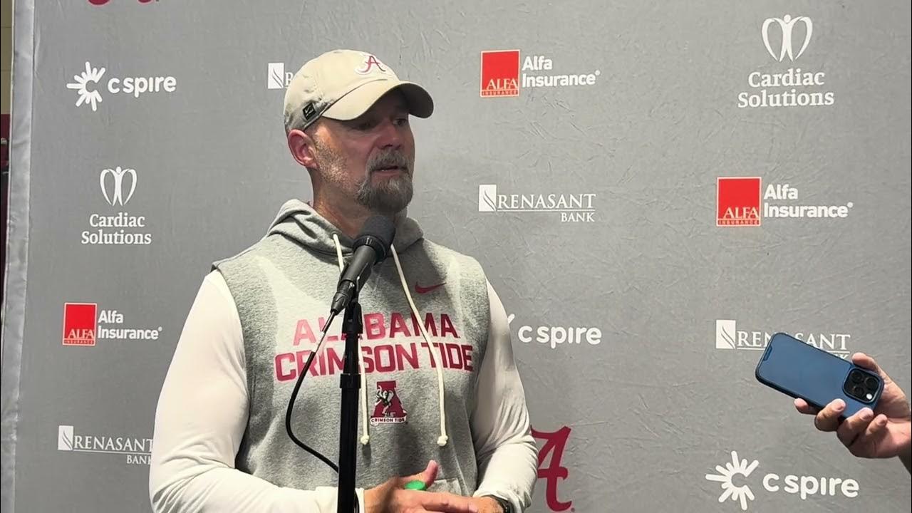 Alabama Offensive Coordinator Ryan Grubb Press Conference at Fall Camp