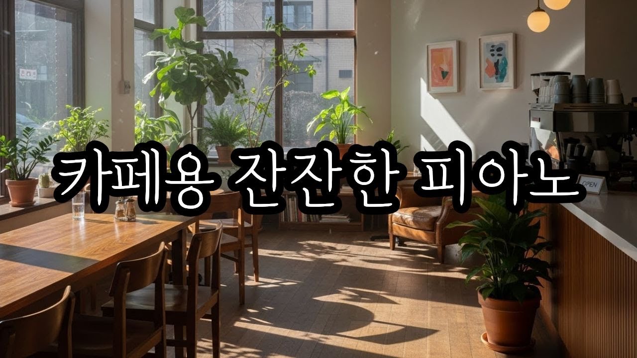 카페에서 그냥 틀어두세요 ☕ | 손님 대화 안 가리는 잔잔한 피아노 (4 Hours)