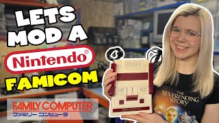 Let's mod a Nintendo Famicom (Japanese version of the NES "Nintendo Entertainment System")