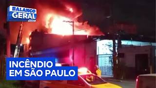 Massive fire hits truck parts company in São Paulo's west zone