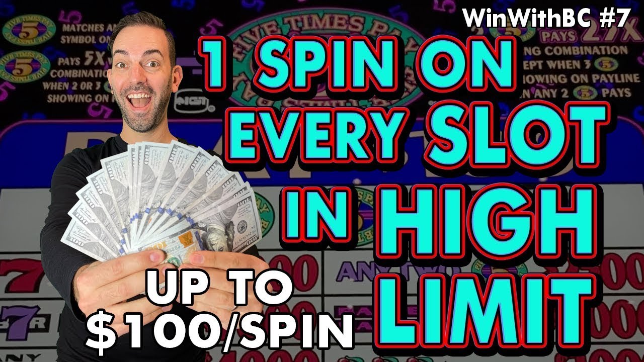 😵 One Spin on EVERY Slot Machine in HIGH LIMIT at Coushatta Casino
