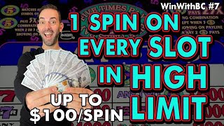 One Spin on EVERY Slot Machine in HIGH LIMIT at Coushatta Casino