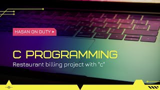 restaurant billing project c