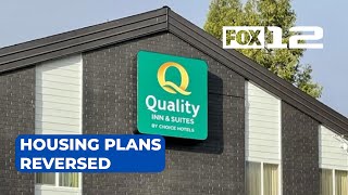 Clackamas Co reverses plan to buy Quality Inn