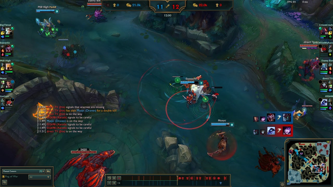 Jhin W From Fog of War Bug?