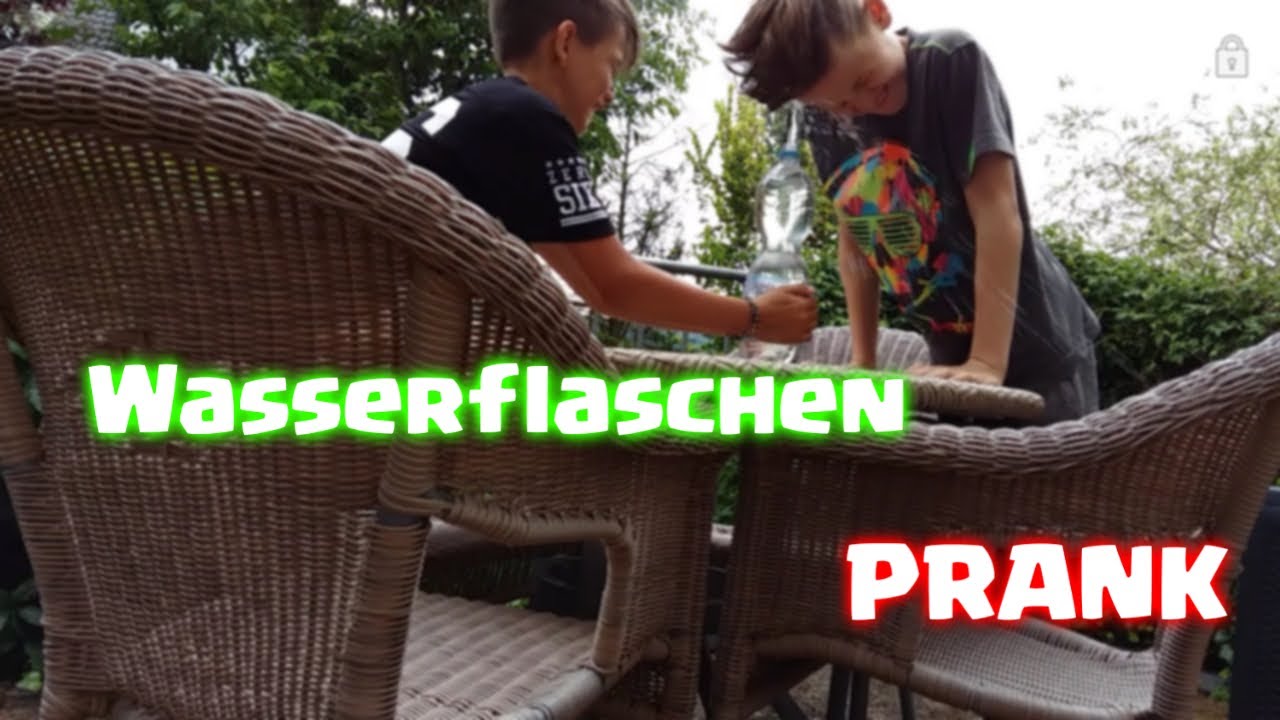 Wasserflaschen Prank an Thassilo