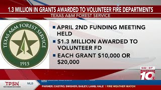 VIDEO: Texas A&M Forest Service awards $100,000 in grants to Panhandle fire departments