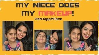 My Niece Does My Makeup! | 6 Years Old | HerHappyFace