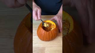 Best tool to scoop out a pumpkin #halloween #pumpkin #tips