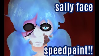 Sally Face Speedpaint!! | Ibis Paint X