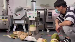 Green Young Coconut Peeler Machine