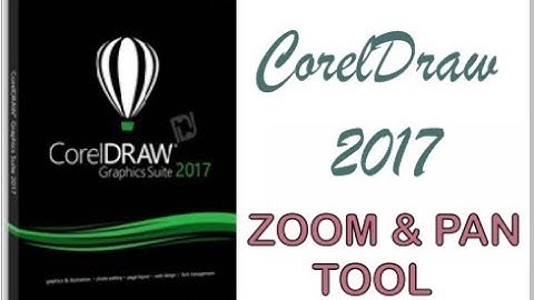COREL DRAW 2017 USING ZOOM AND PAN TOOL HINDI URDU PART 13