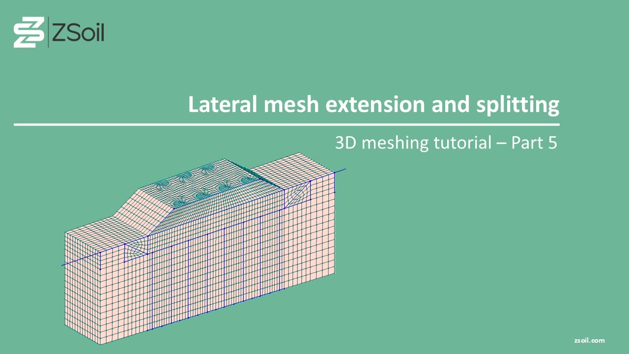 ZSoil 3D meshing tutorial - Stone columns - Part 5/6