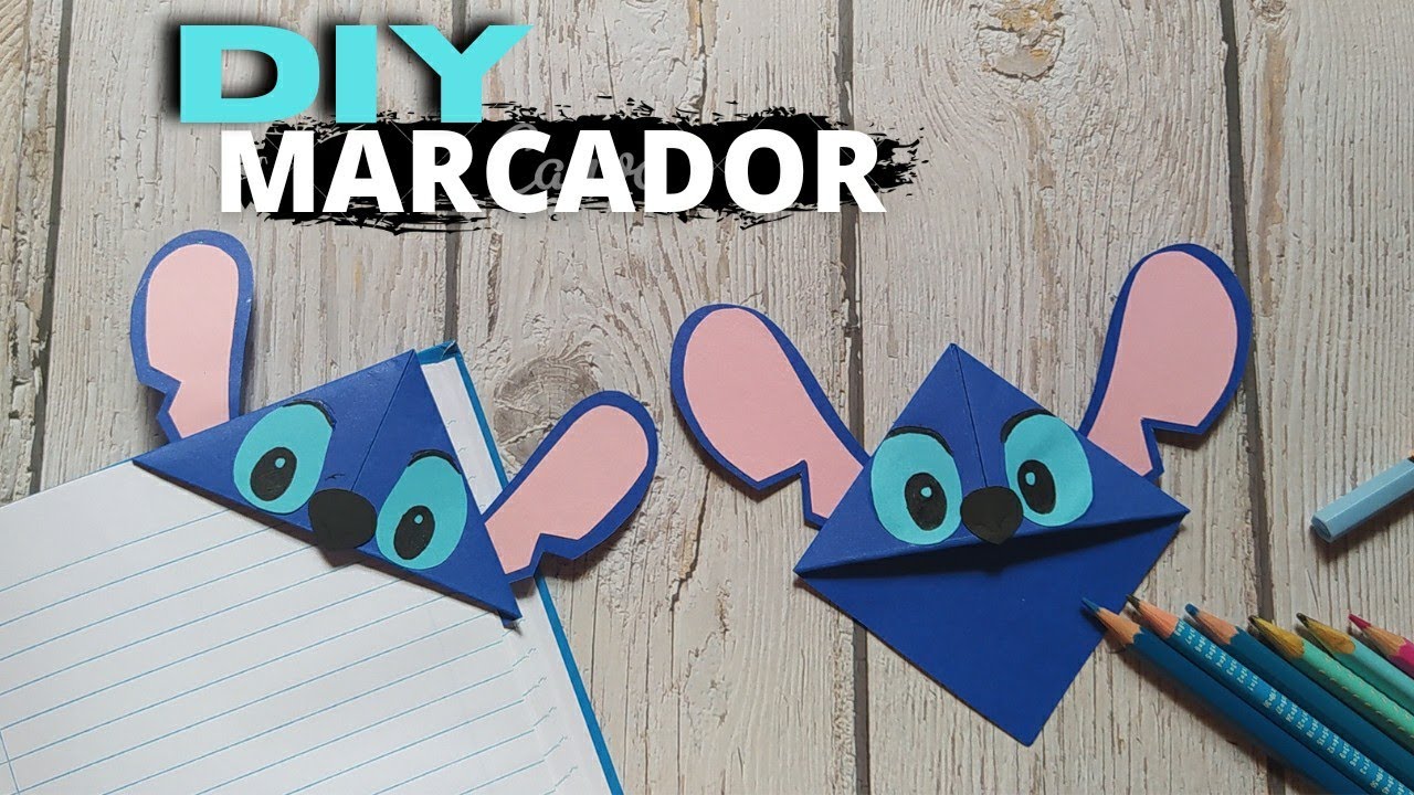 2025 DIY VOLTA AS AULAS | MARCADOR DE PÁGINAS FÁCIL ✂️ STITCH