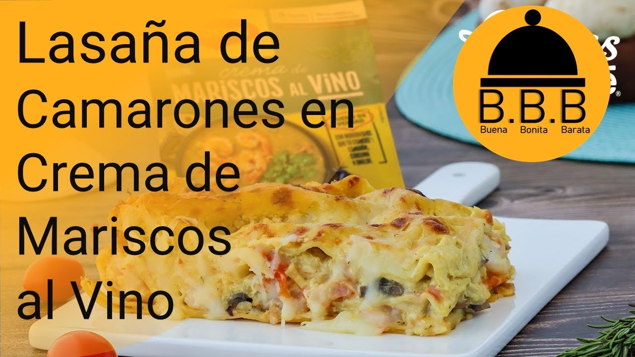 Cómo hacer: Lasaña de Camarones en Crema de Mariscos al Vino - Receta fácil  - YouTube